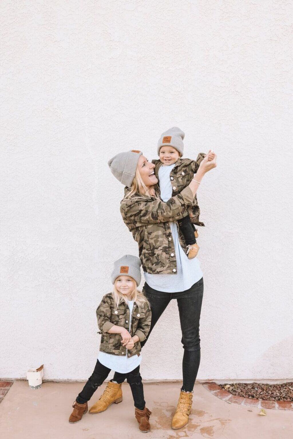 Mommy and Me Camo Jacket Outfit