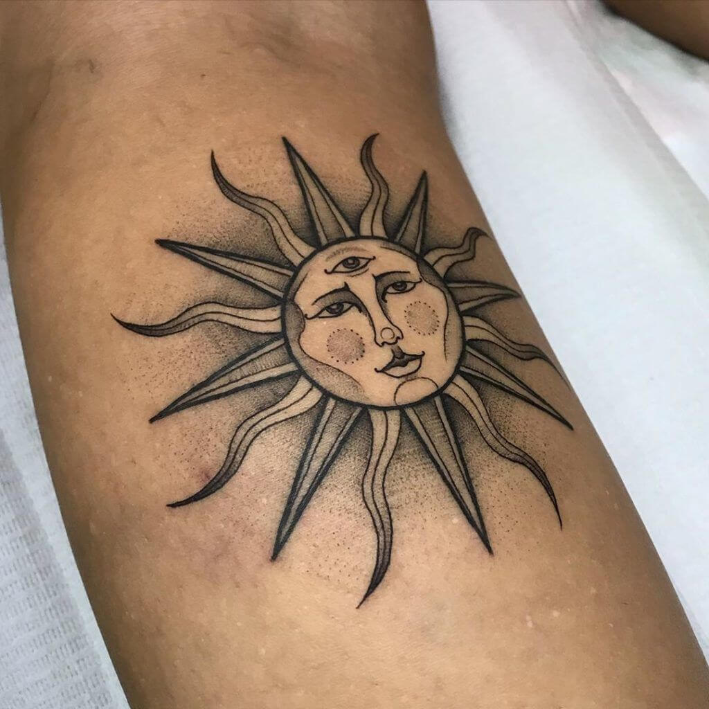 Sun Tattoo: small tattoo ideas