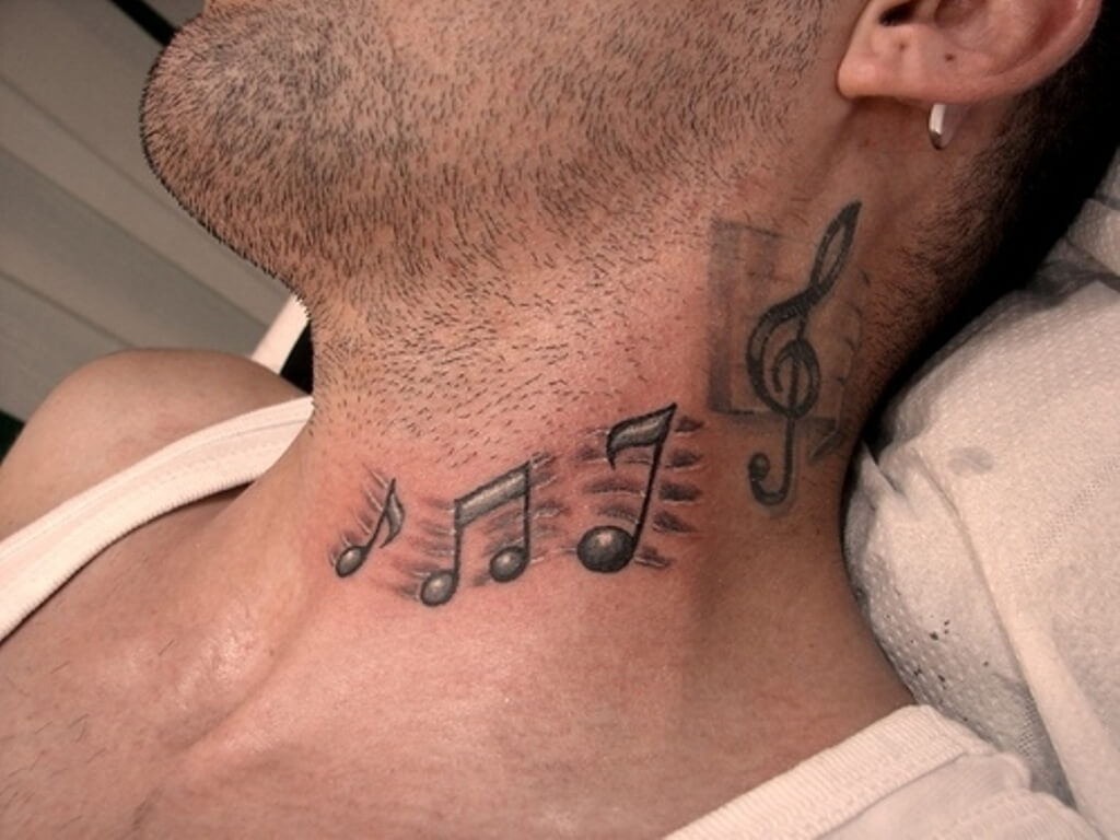 Notes & Chord Tattoo: tattoo ideas for men