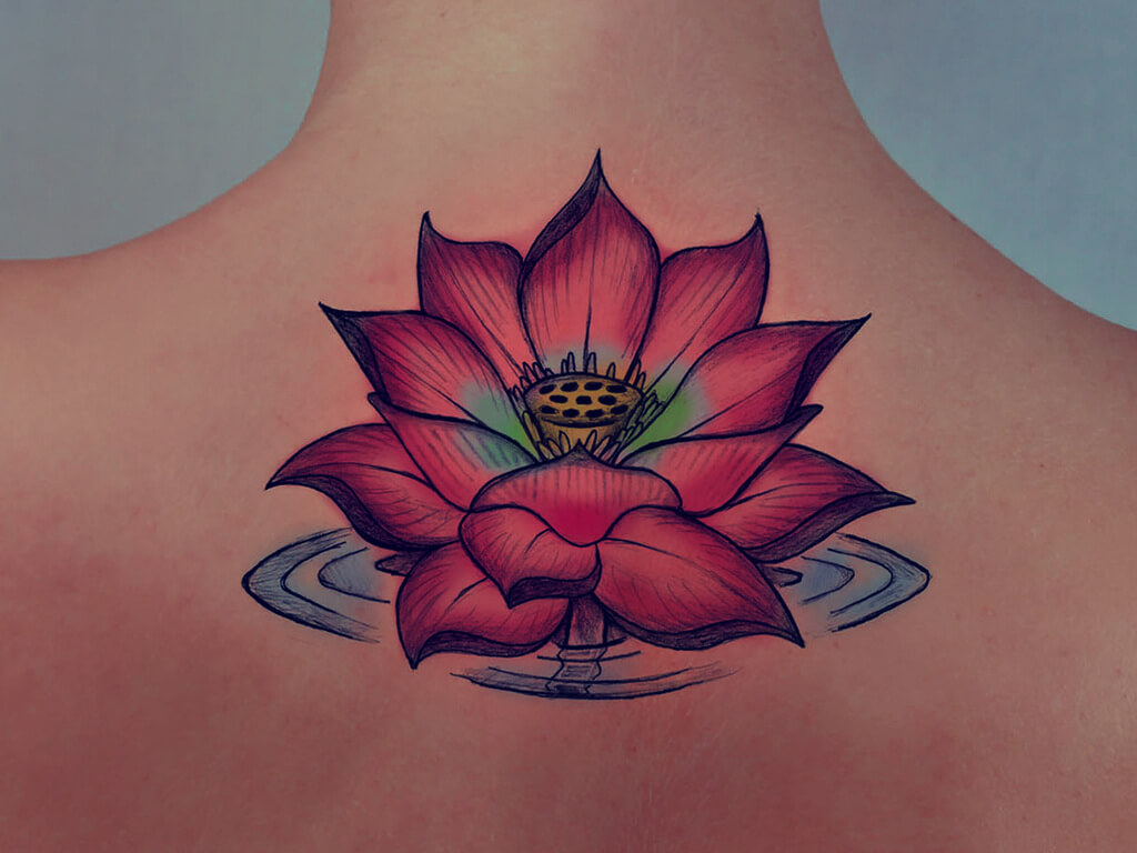 Flower Tattoo: american traditional tattoo