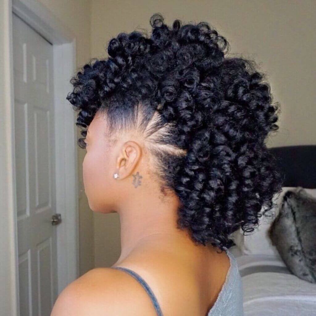 Mohawk Perm hair look