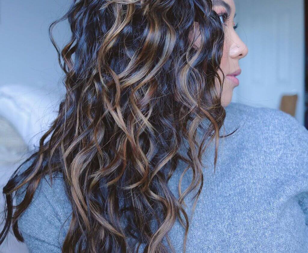 Wavy Perm Hair Look