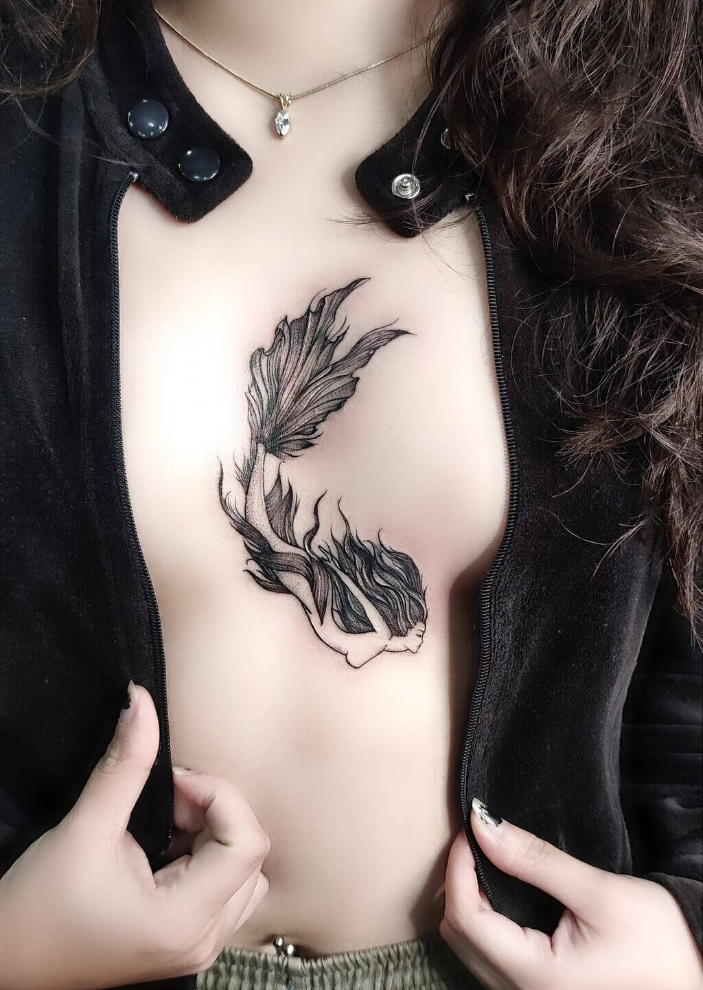 Beautiful Breast Tattoos For Women