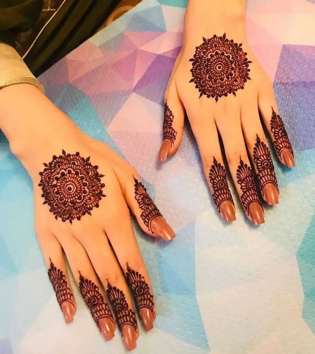 Classic Mandala Back Mehndi Design