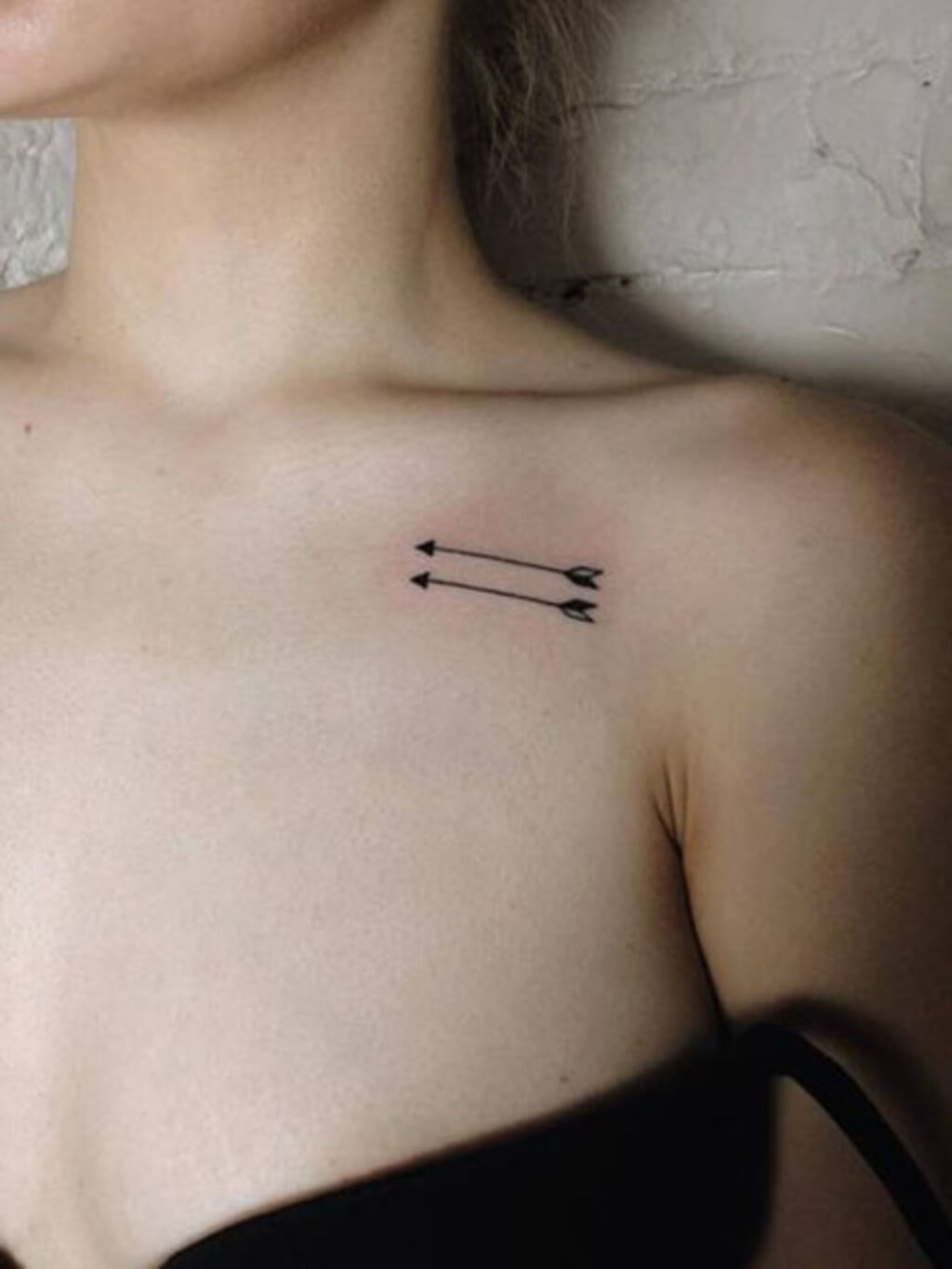 Arrow breast tattoos designs