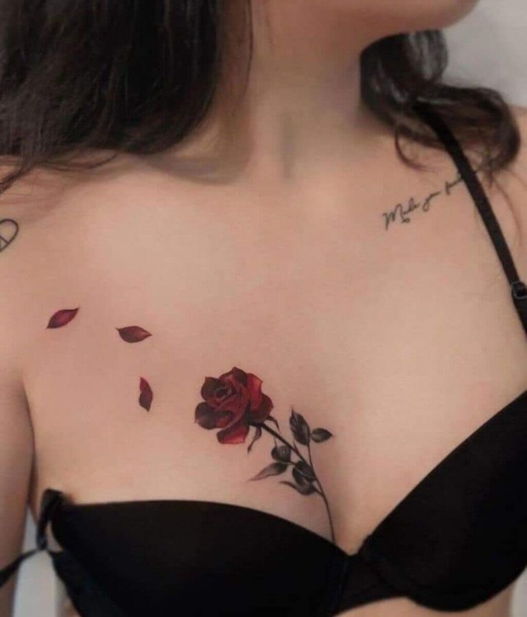 7 Latest  Hottest Breast Tattoos Designs for Women in 2022