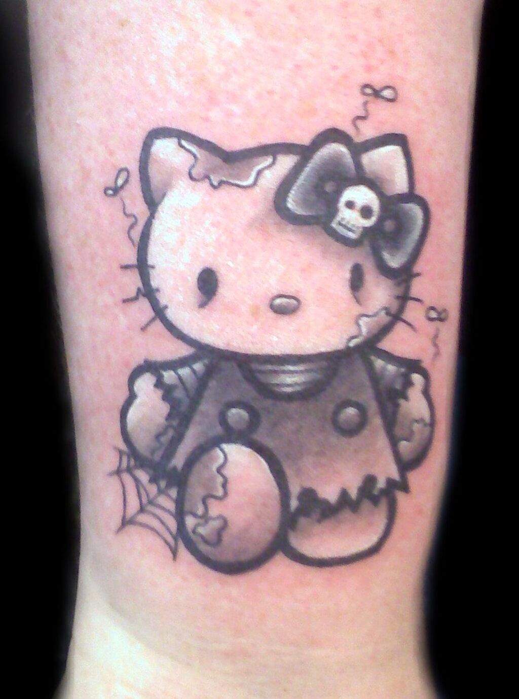 Kitty Inspired Hippie Tattoo