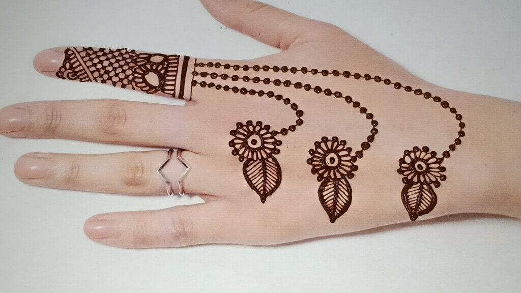 The Modern Jewelry Back Hand Mehndi design