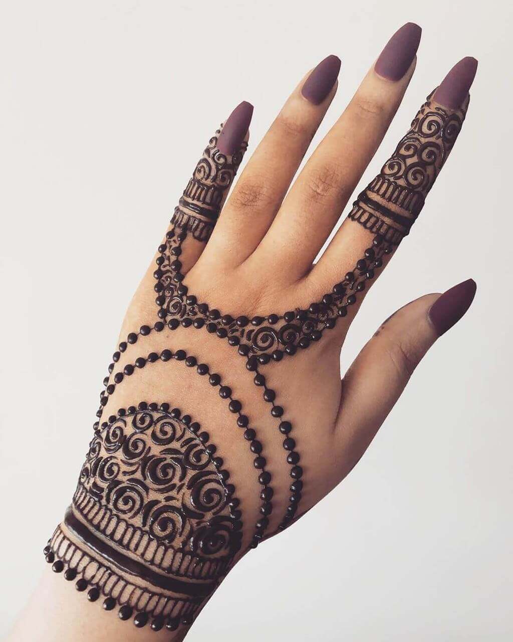 Double Liner Mehndi Design