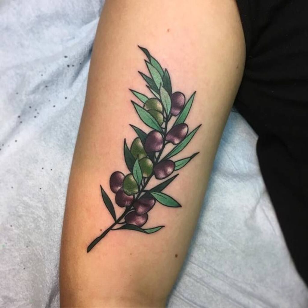 Olive Branches Tattoo Design Ideas That Look Attractive