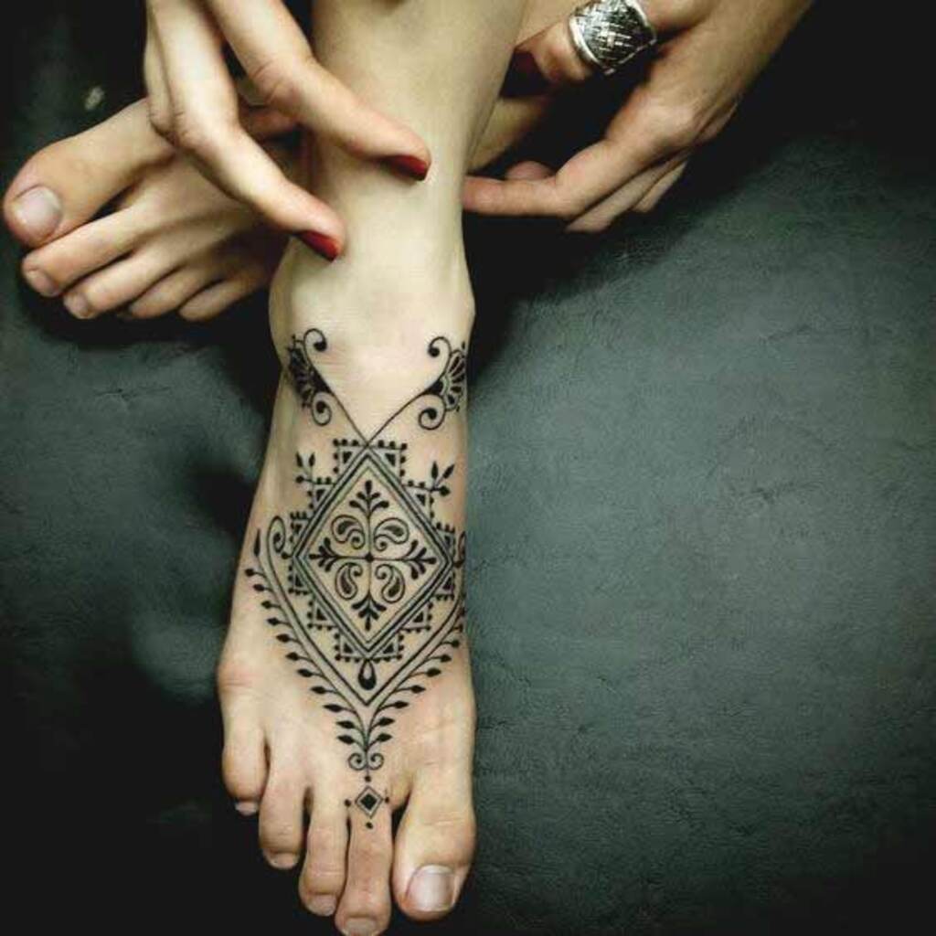foot tattoos for women