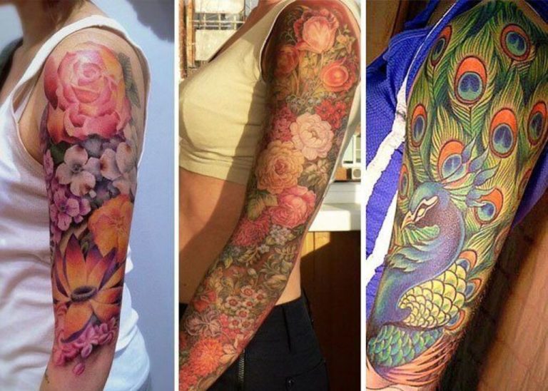Girly Half Sleeve Tattoo Ideas For Females