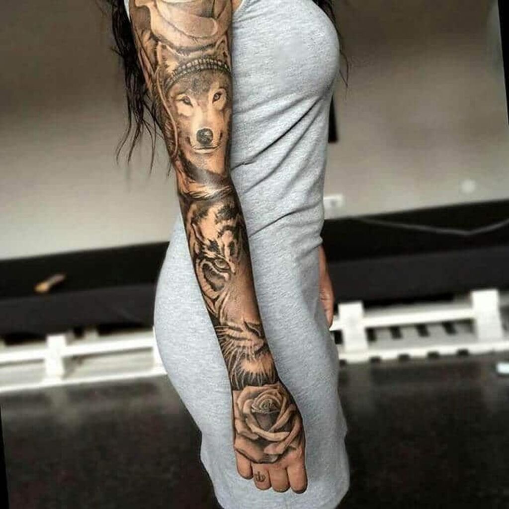Sleeve getting a tattoo half 