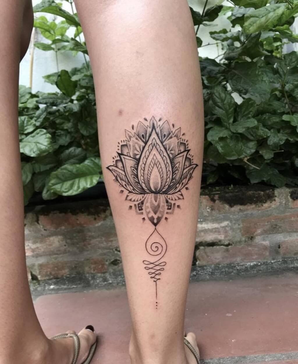 Mandala Lotus Flower Tattoo