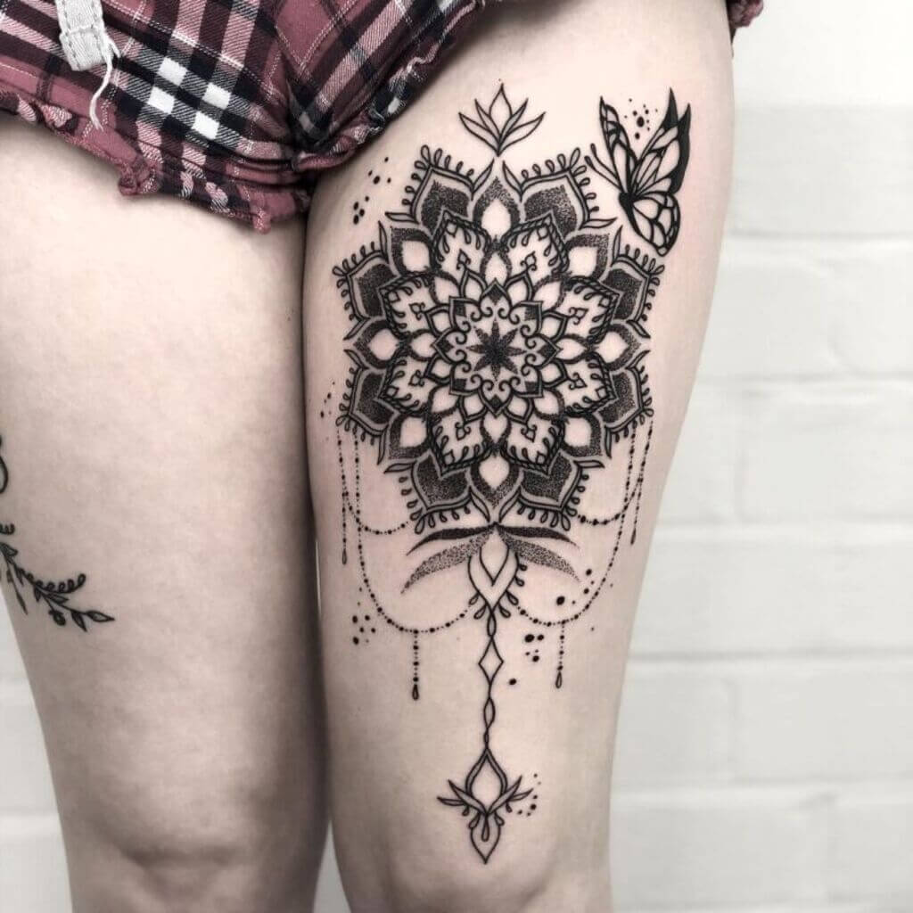  Mandala with Lace Tattoo