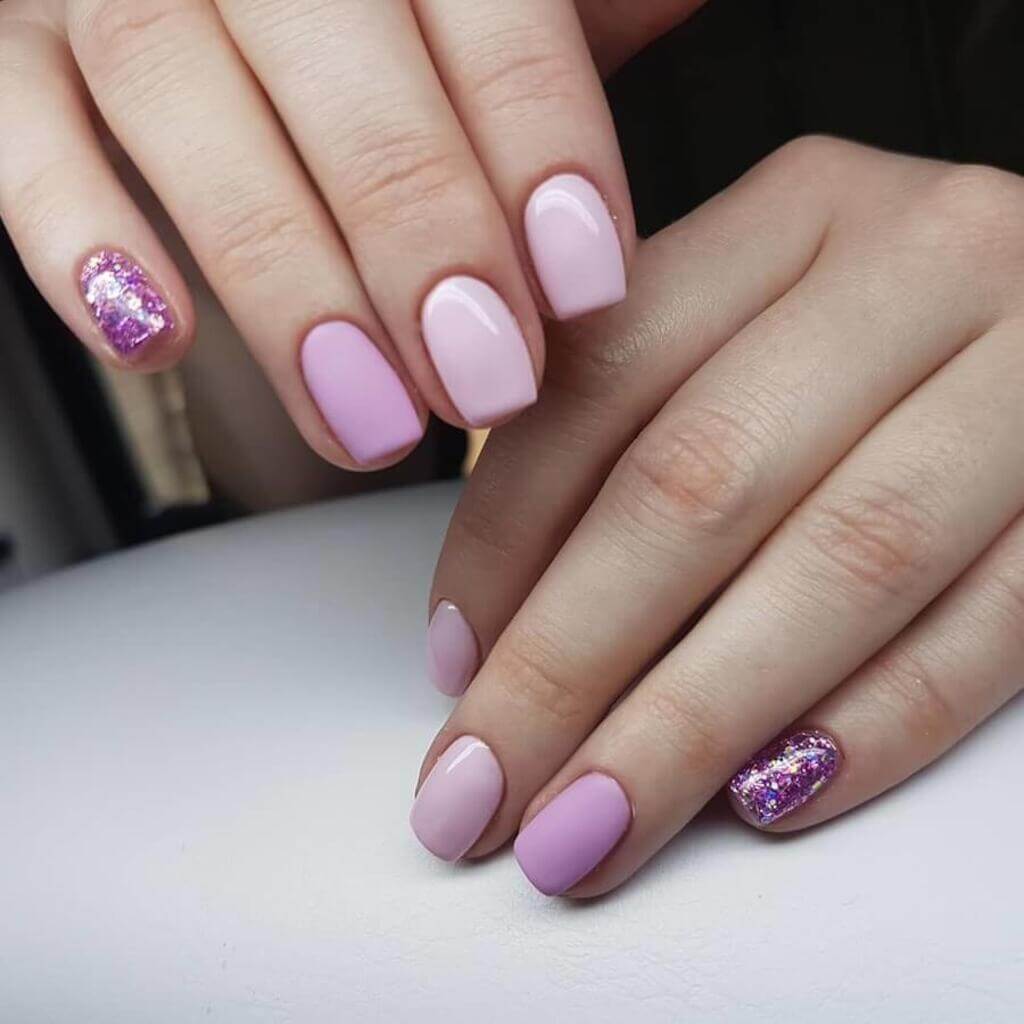 Classic Pastel Pink For Short Nail Designs