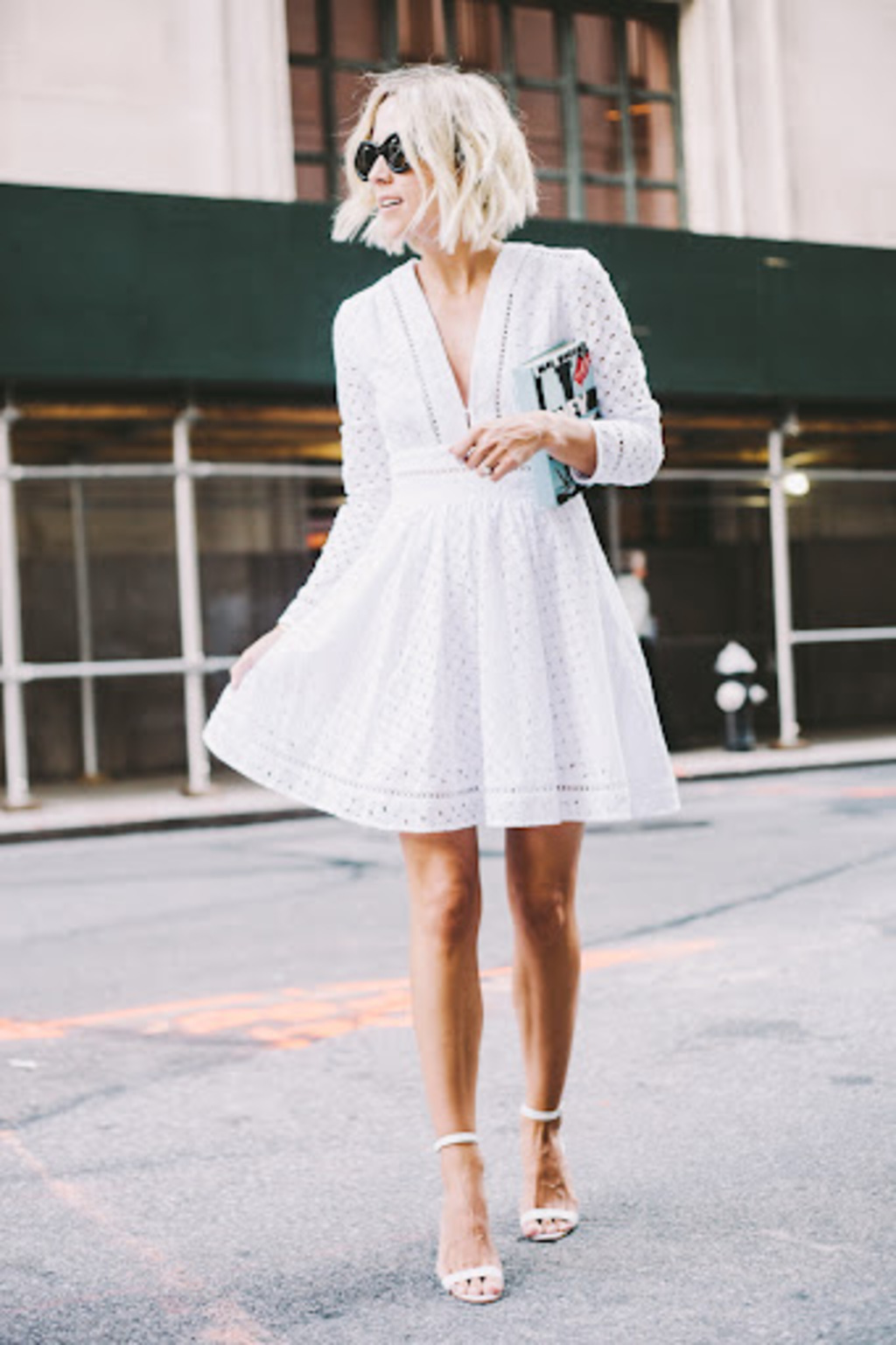 White Eyelet Dress