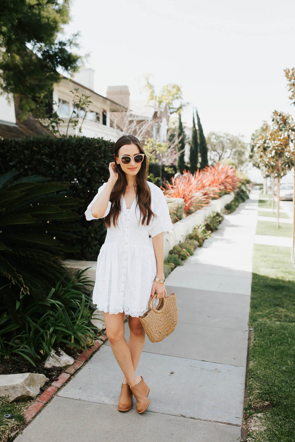 White Eyelet Dress