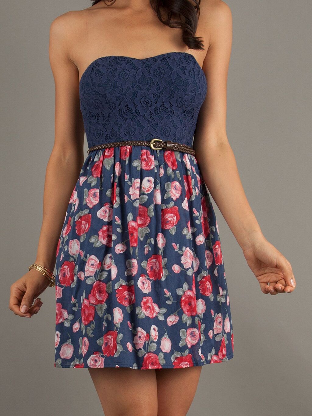 Casual Strapless Dress