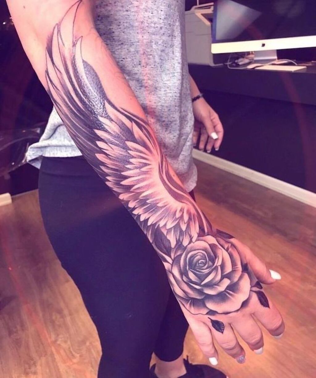 Details more than 76 forearm wing tattoo meaning latest - thtantai2