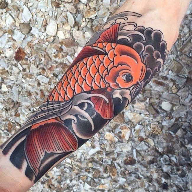 koi fish tattoo yin yang