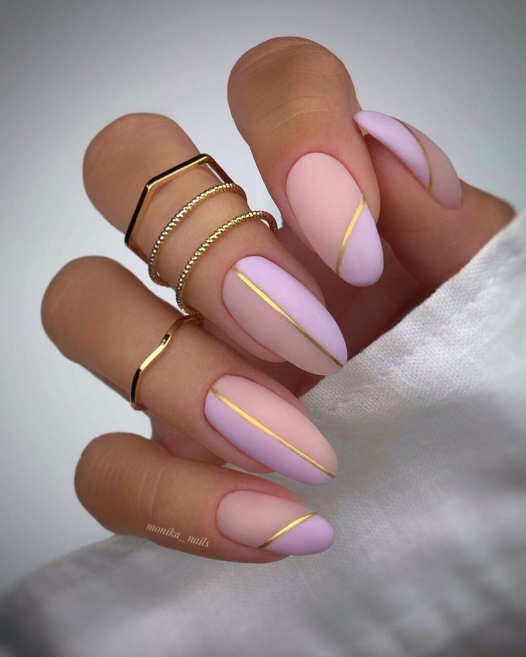 light pink nails design