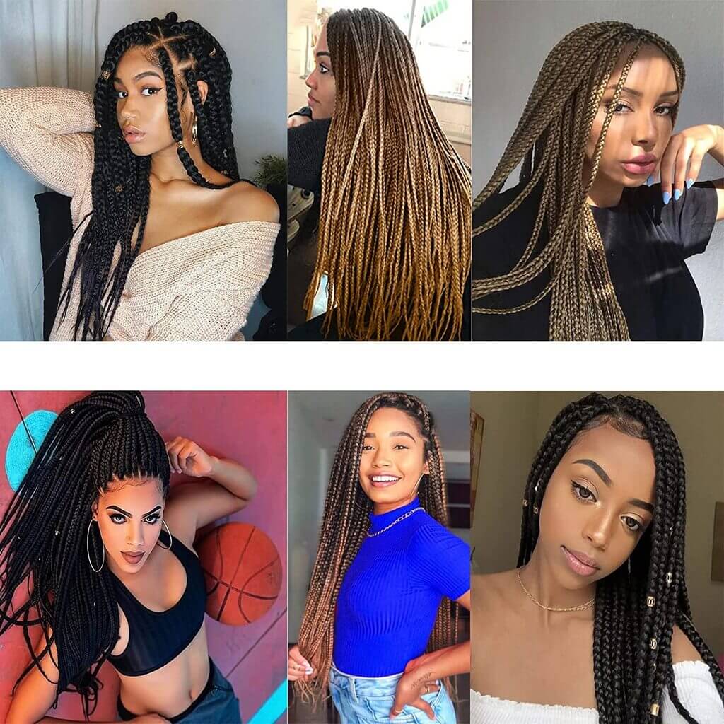thumbnail image 2 of Smart Braid 8-Pack Pre-Stretched Braiding Hair – 56” Ash Blonde – Ultra Pre-Pulled For Plaits 2 of 4