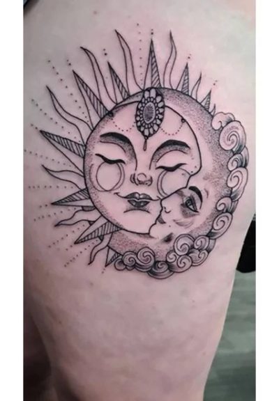 15 Sun and Moon Tattoo Ideas with Trending Designs