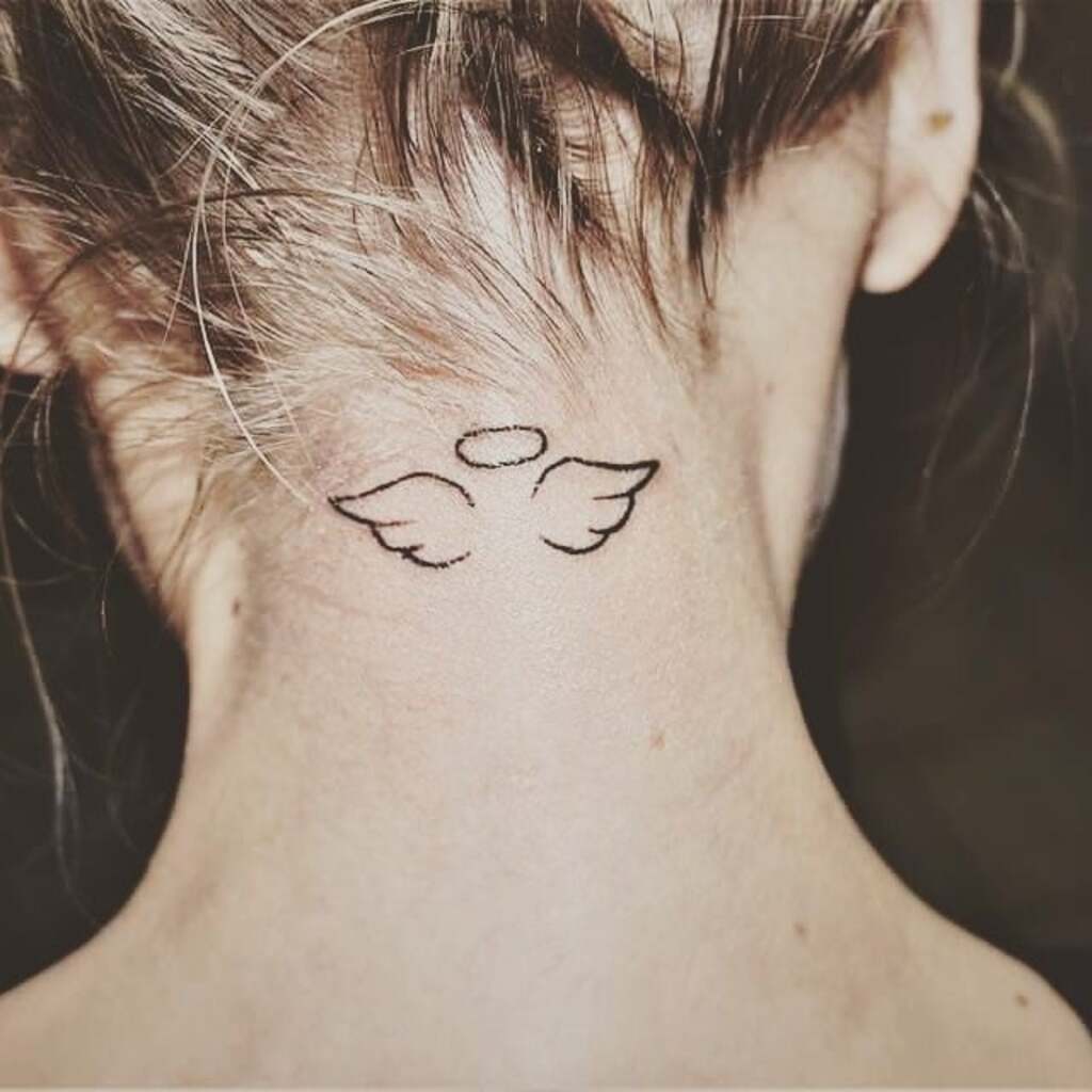 Angel Wings Halo Tattoo Ideas