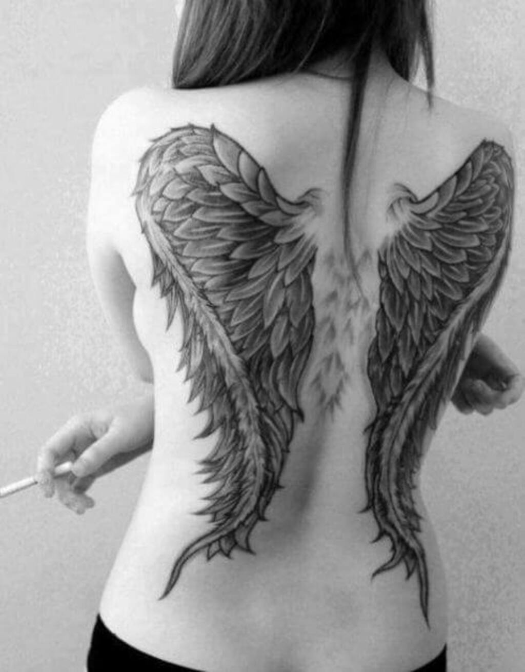Angel Wings Back Tattoo Designs