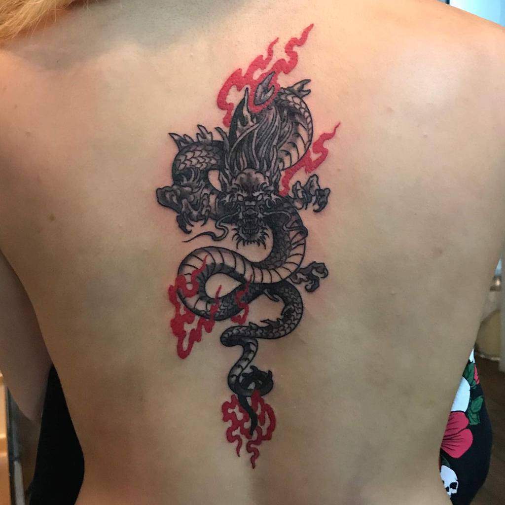 dragon tattoos ideas for back