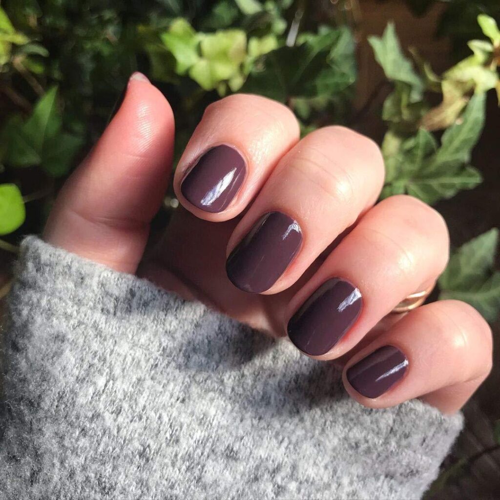  Chocolate brown Nails 