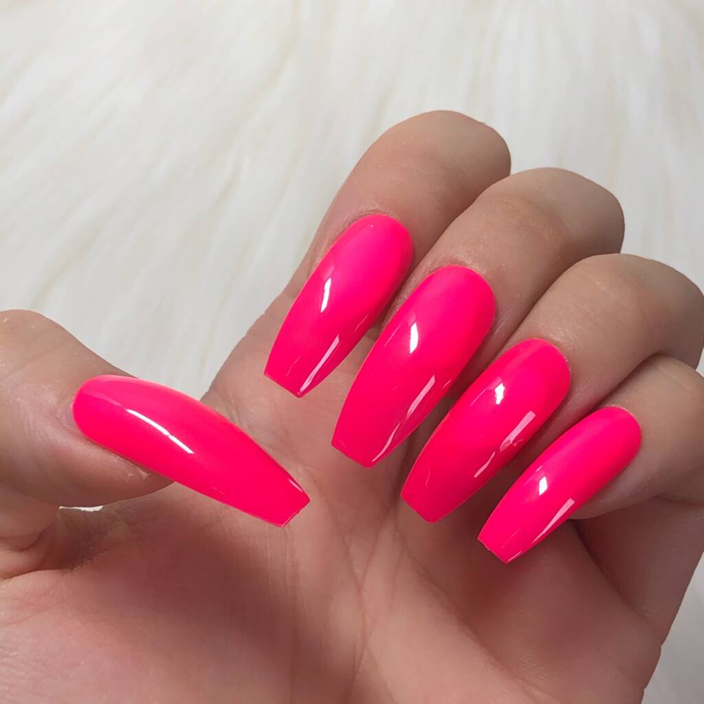 Bold Pink Nails