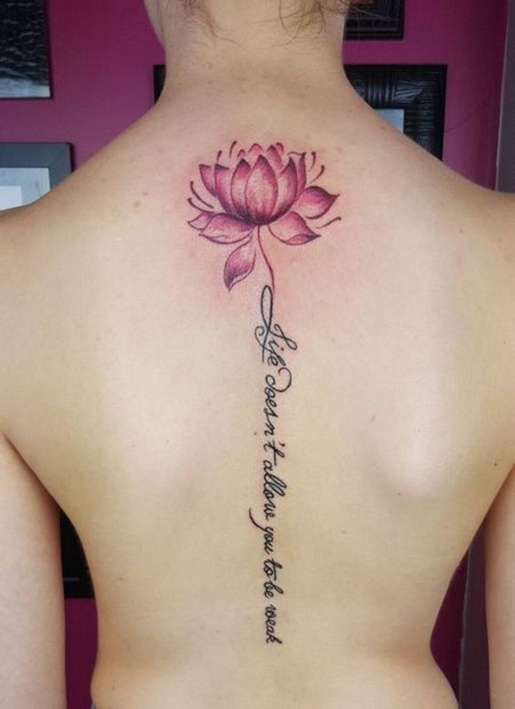 spine back tattoos womens