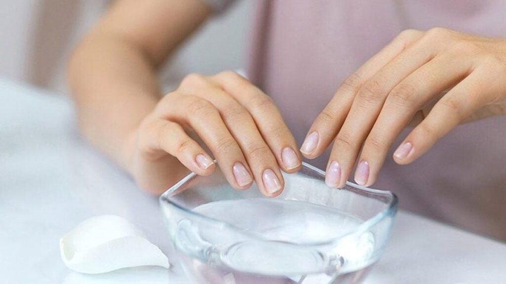 Removing Acrylic Nails with Acetone and Warm Water