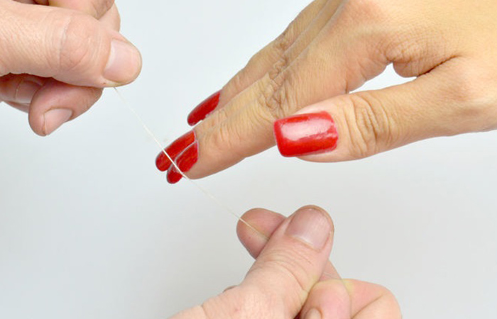 Removing Acrylic Nails with Dental Floss