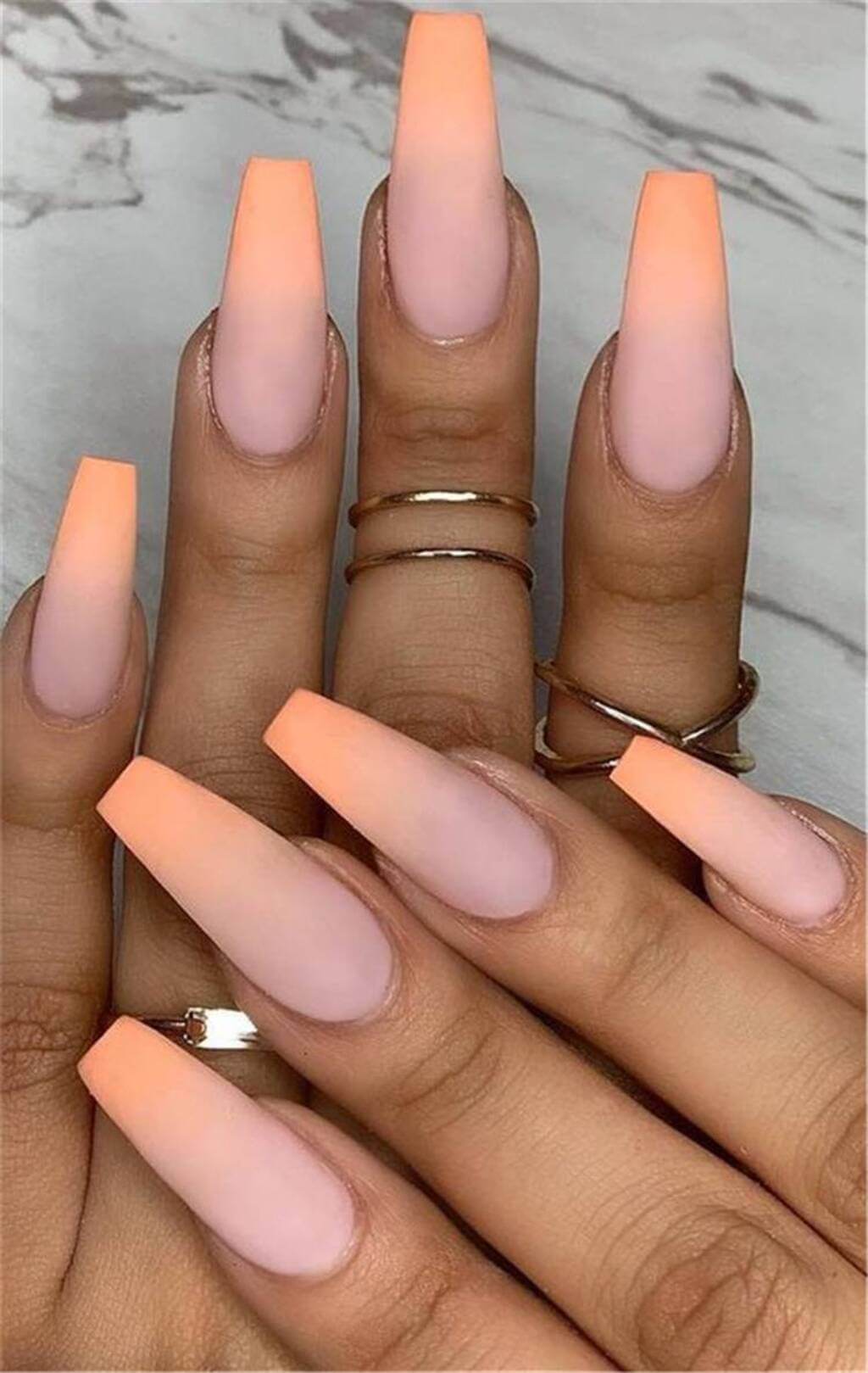 Ombre Nail Ideas Coffin