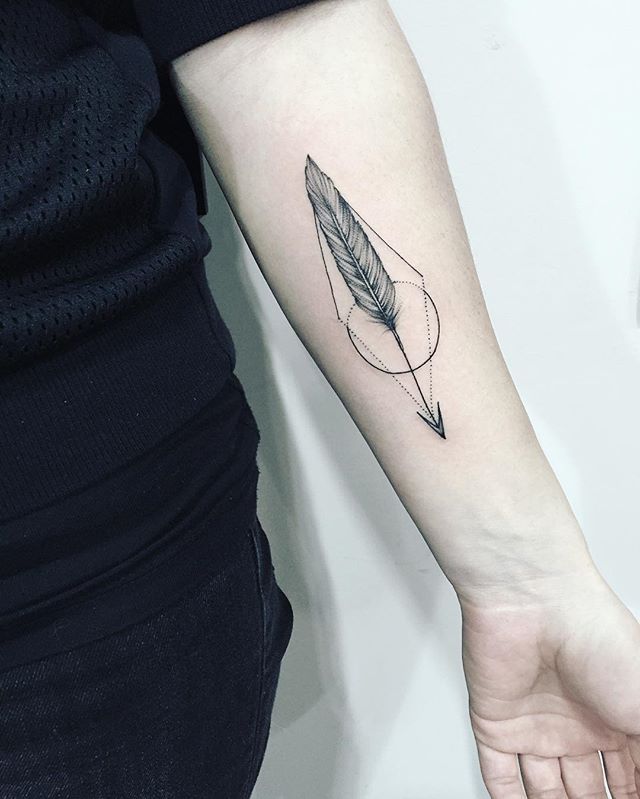 compass arrow tattoo meaning