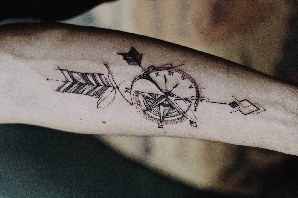 meaningful arrow tattoo