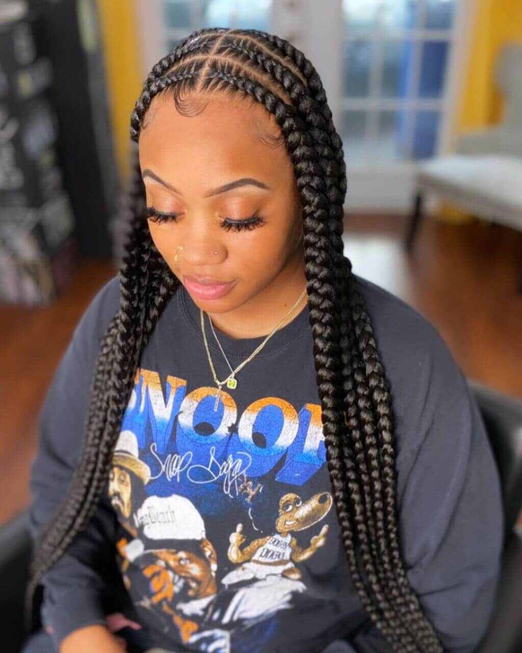 Stitched Pop Smoke Braids