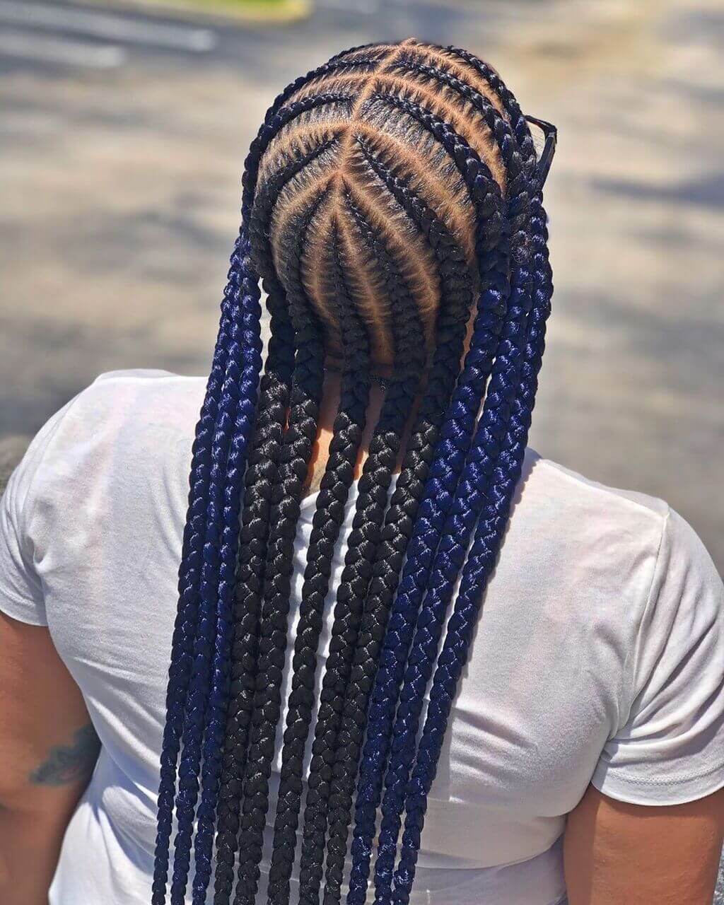 Pop Smoke Braids Front and Back