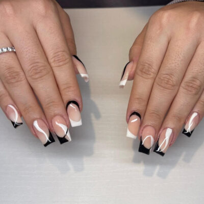 17 Stunning Black French Tip Nails That You Must Try in 2022