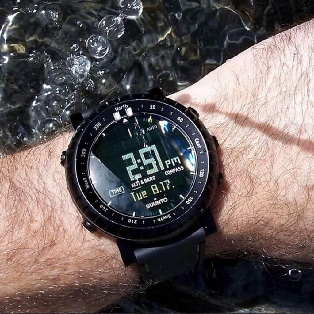 Suunto Core All Black Waterproof Digital Watches for Men
