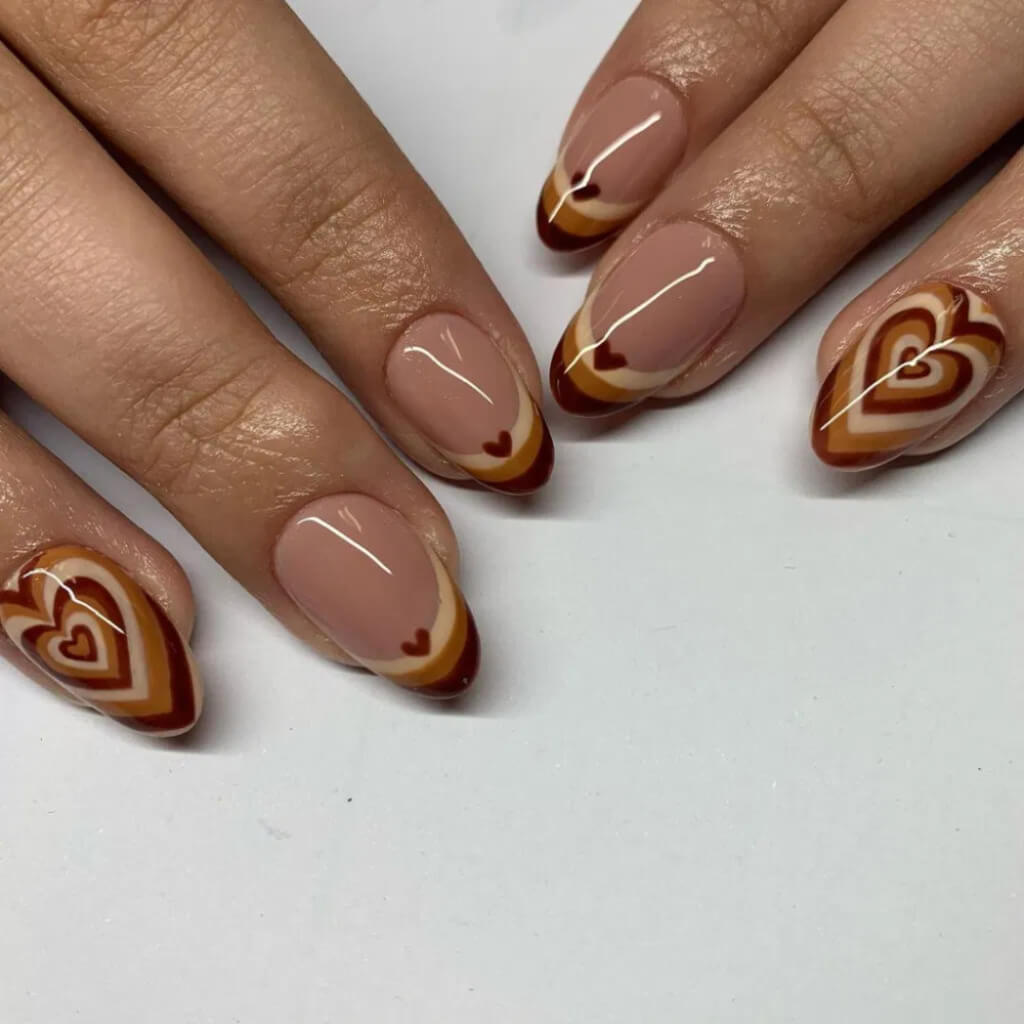 brown french tip
