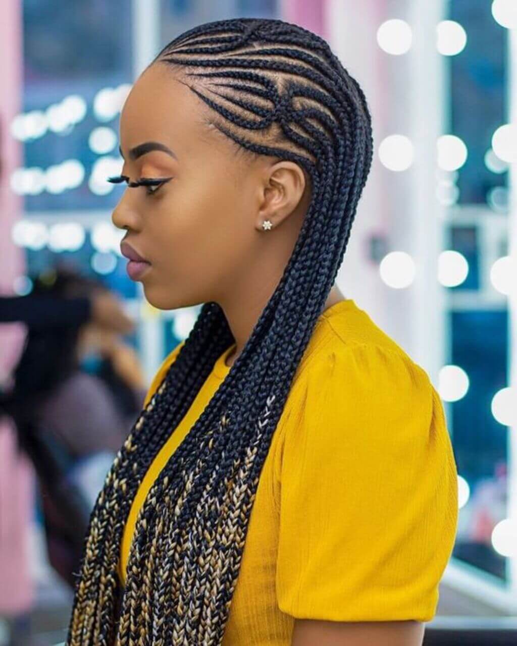 Highlighted Tribal Braids