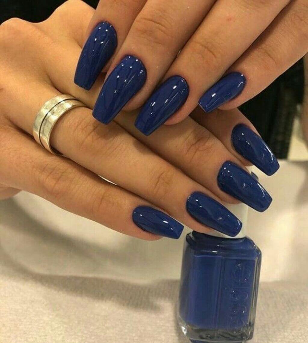 Dark Blue Nails