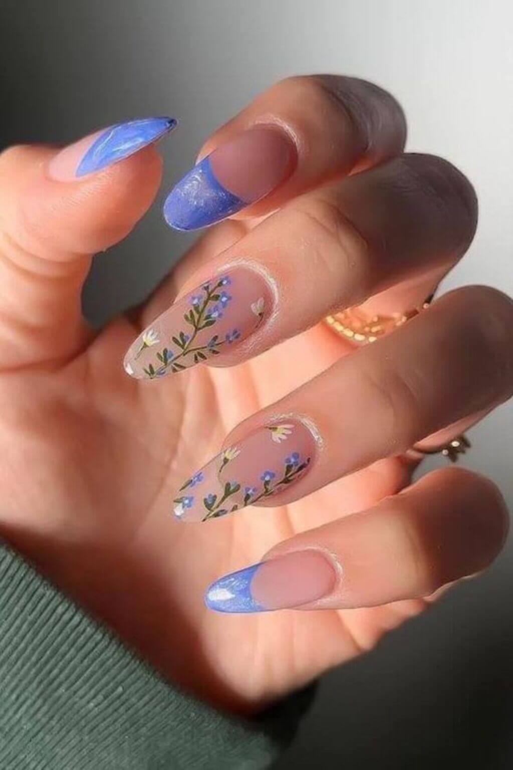 Cute Blue Nails