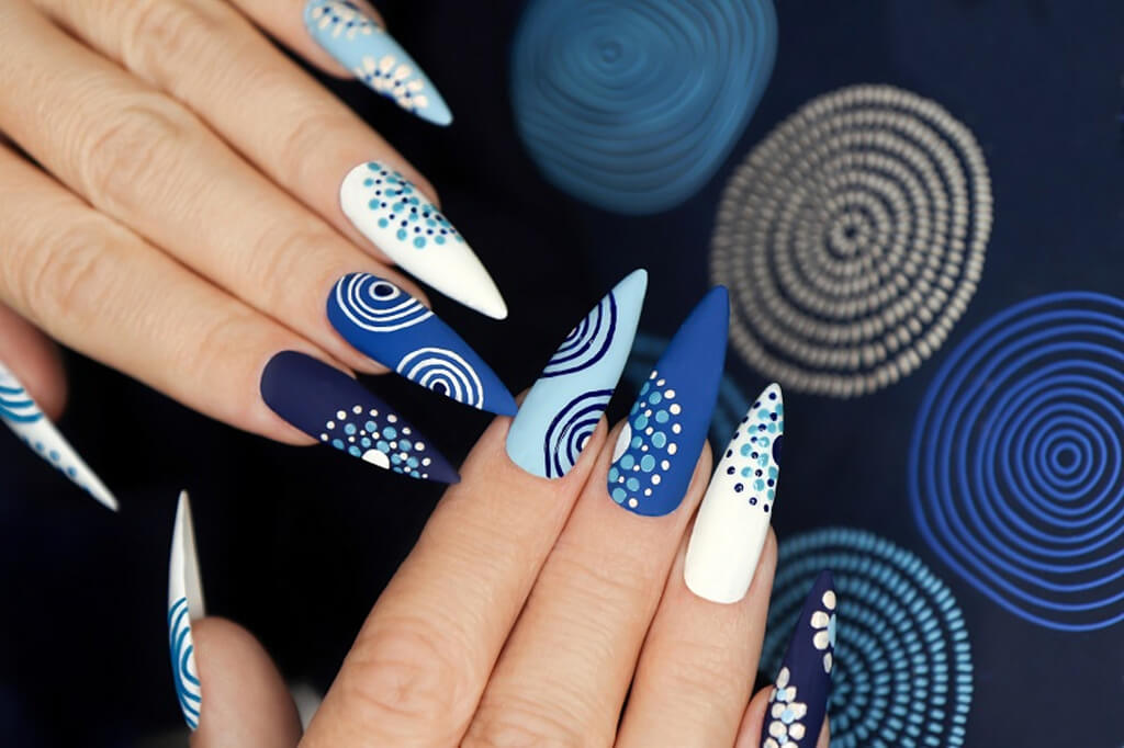 15 Eye-Catching Blue Nail Designs That You Must Try in 2024!