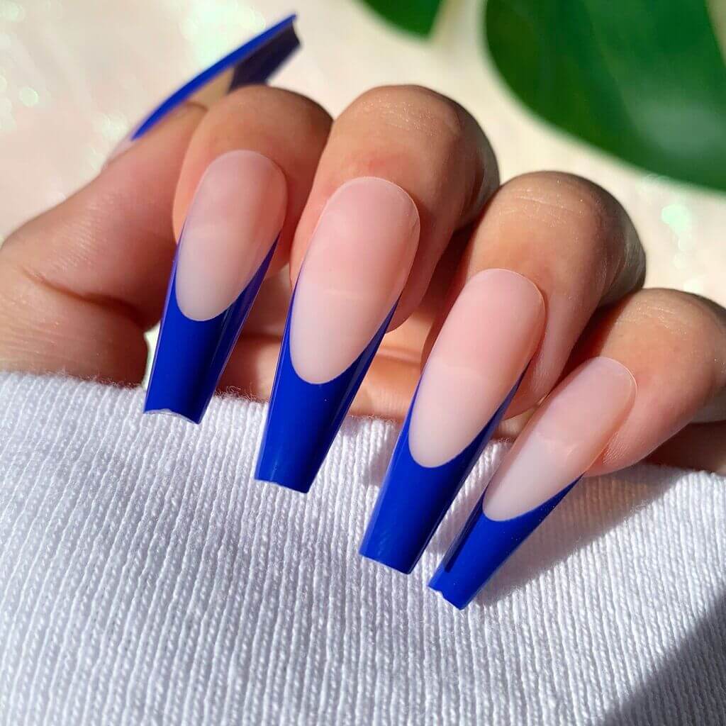 color french tip nails