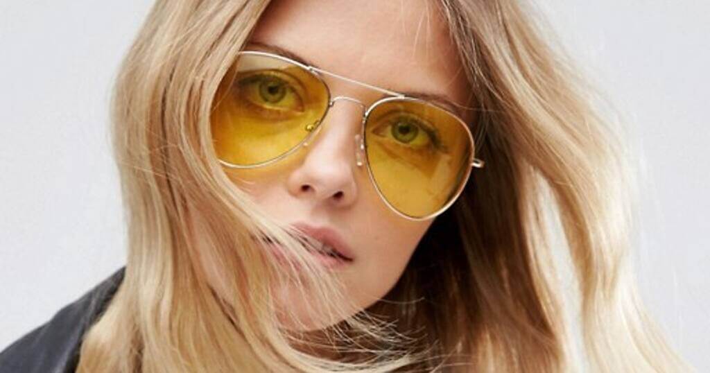 Yellow Bugeye Women Sunglasses
